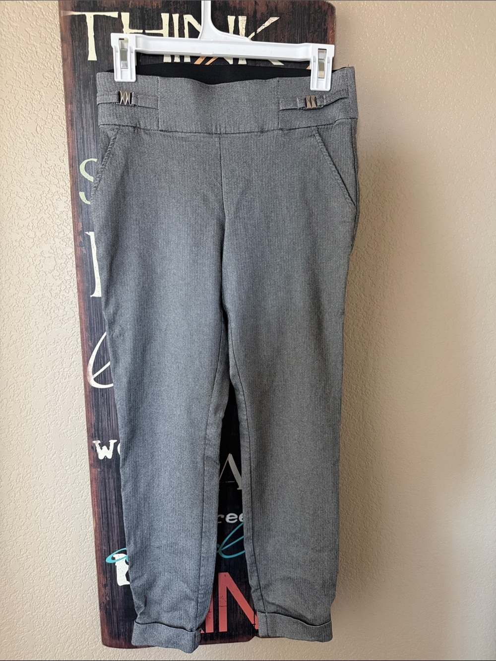 Women’s Gray Dress Pants - Classic Straight Fit